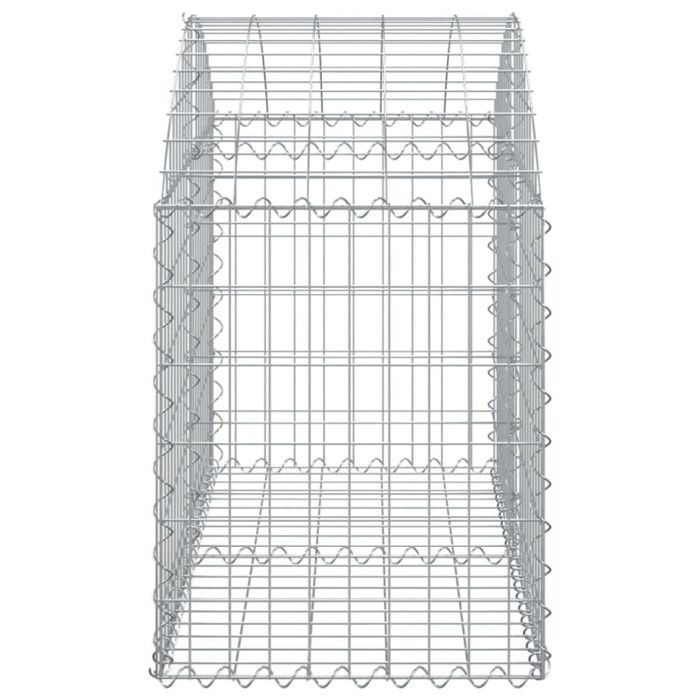 VidaXL Panier de Gabion, Cage à Gabion, Mur de Gabion, Panier à Pierre, Gabion pour Pierre Jardin Patio Extérieur, 153433
