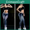 Women High Waist Yoga Fitness Leggings With Stretchy Polyester Fabric For Comfortable Movement