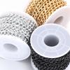 5Yards/Roll Aluminum Chains Metal O-Shaped Twist Link Chains For Jewelry Making DIY Necklace Bracelet Clothing Bag Accessories