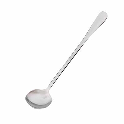 Coffee Spoon Stainless Steel Round Tea Dessert Sugar Stirring Spoon Long Handle for Cafe Kitchen