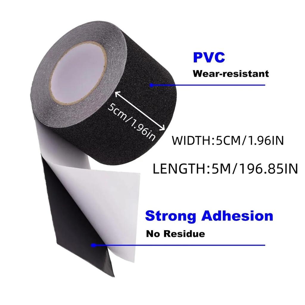 1 stuks Antislip Tape, Heavy Duty Grip Tape Buiten Waterdicht, Hoge Kleefkracht Tractie Veiligheidstape voor Trappen, Treden, Skatebo