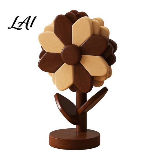 Farmhouse Kitchen Decor Accessories Sunflower Trivets for Hot Dishes Heat Resistant Beech Wood Pot Holder Natural Trivet Set Decorative Tree