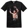 Max Holloway MMA Fighter Champion Belt Victory Graphic T Shirt Fight Fan Tee