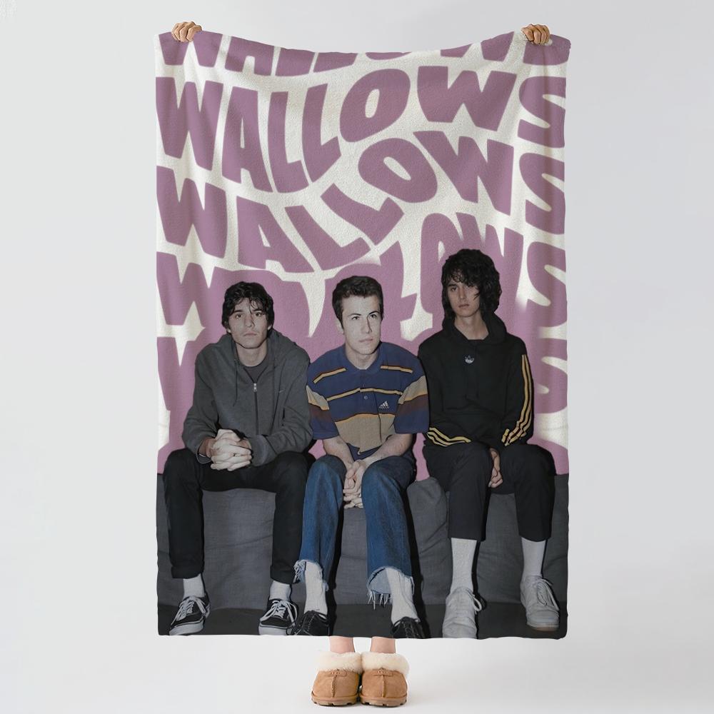 music W-Wallows-s Throw Thick Comfort Flannel Quilt, Multi-scene Use Indoor Outdoor Daily Nap