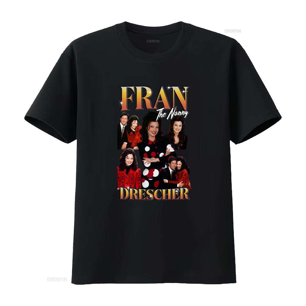 Fran Drescher The Nanny 90'S Retro Style Bootleg T Shirt Vintage Washed Soft Homme Streetwear Top For Everyday Wear Versatile
