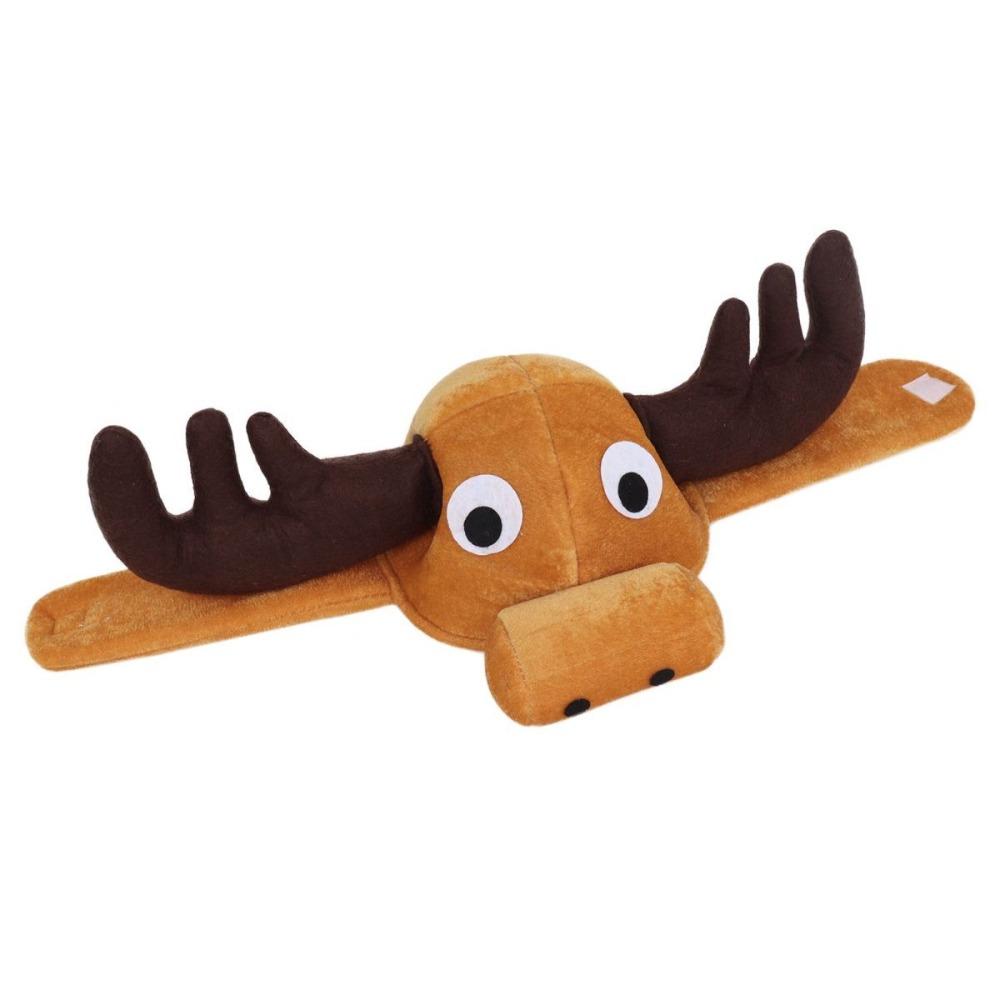 Scary Forest Deer Plush Reindeer Plush Hat Cosplay Deer Head Hat Halloween Gift for Kids