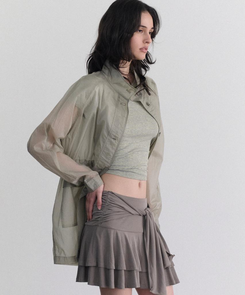 Andneeds Vero Sheer Half Jacket (Khaki Beige)