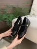 OKLEIBO Inner Height Increase Silver Mary Jane Single Shoes Women's Shoes Spring and Autumn 2025 New Korean Version Bow Evening