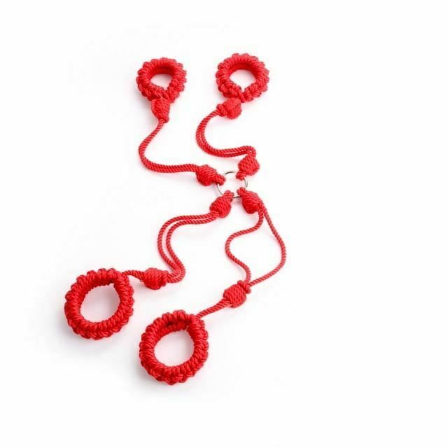 Braided Shibari Rope  Handcuffs Ankle Cuffs Restraints  Hogtie Cuffs & Shackles