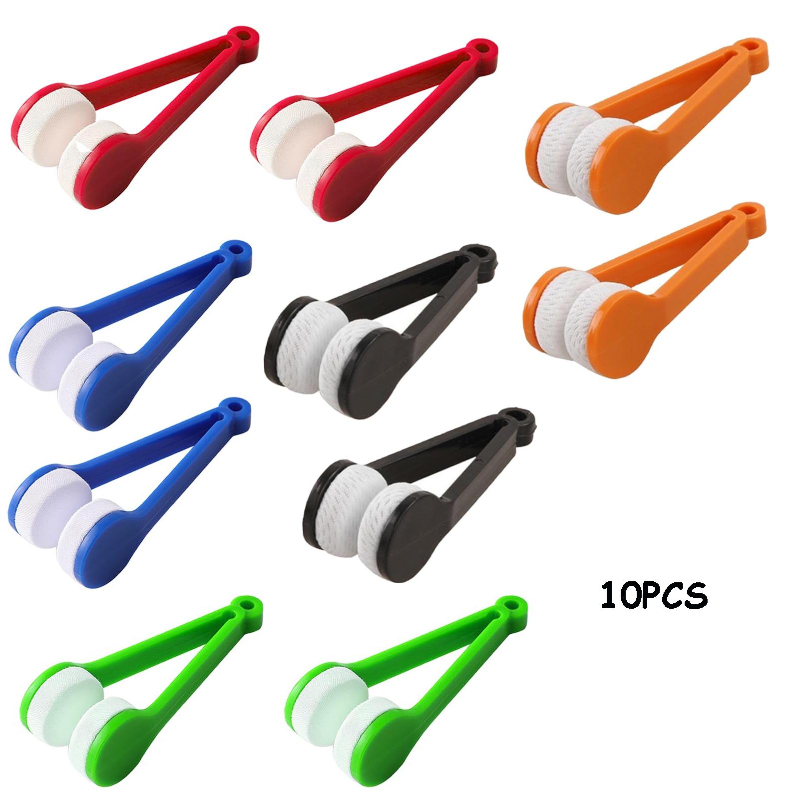 

10Pcs Portable Multifunctional Glasses Cleaning Rub Eyeglass Sunglasses Spectacles Microfiber Cleaner Brushes Wiping Tools Mini