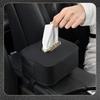 Leather Car Tissue Box Paper Bag Sun Visor Tissue Box Durable Tissue Storage Box  Vehicle