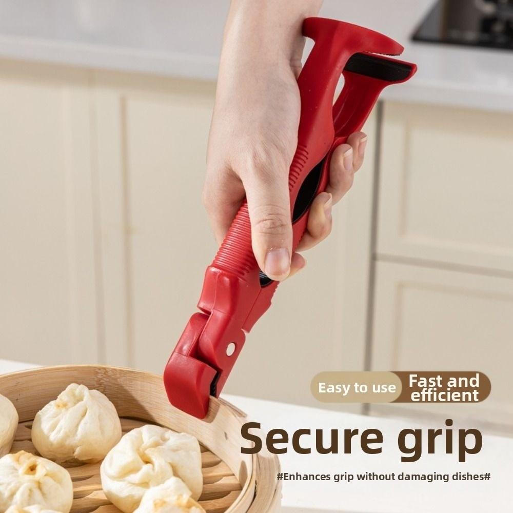 3in1 Anti-hot Bowl Plate Clips Non-Slip Hot Bowl Gripper Dish Lifter Clamp  for Dish Plate Steamer