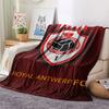 1PC Royal Antwerp FC Patterned Flannel Blanket Suitable For All Seasons for Home Decor Warmth and Comfort Gifts Holiday Present