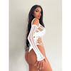 Women Mesh Lingerie Bodysuit Long Sleeve Hollow Out Fishnet See‑through Jumpsuit Sexy Exotic Clubwear Nightwear Intimate Outfit