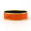 Used HERMES Bangle Emilel GM Metal 32.9g Orange Bracelet