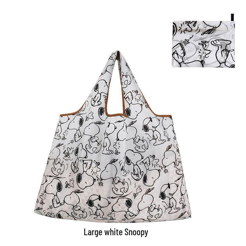 

Экологичная водонепроницаемая сумка-тоут Snoopy большой вместимости - Складная и портативная для покупок