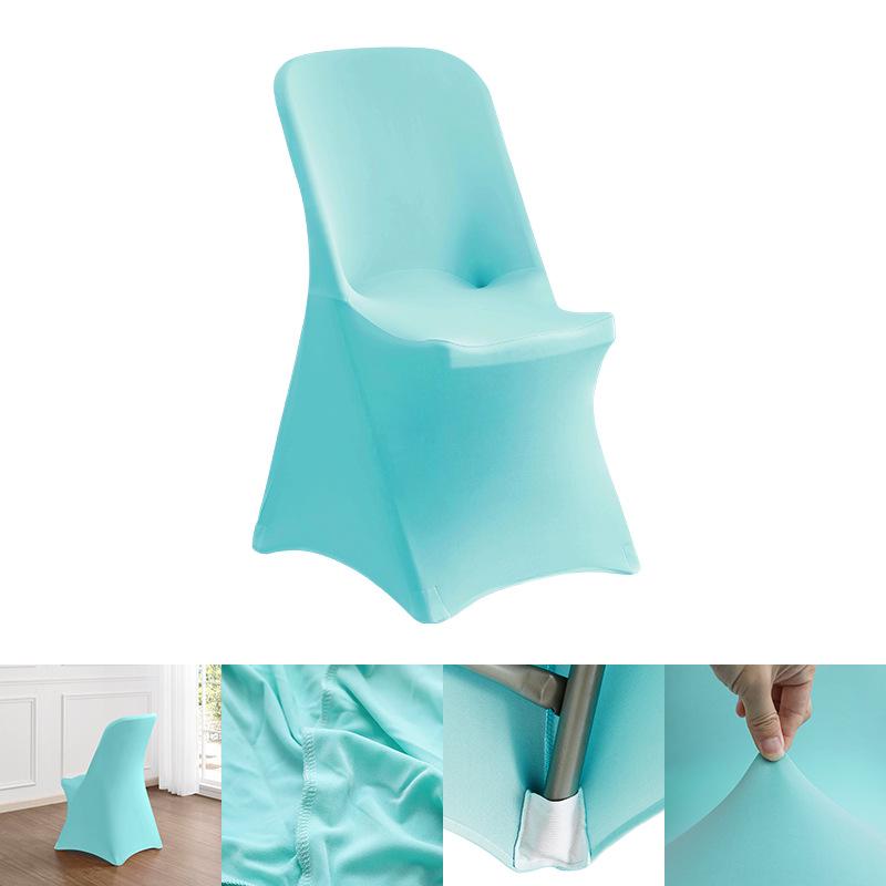Nordische dehnbare rutschfeste einfarbige Stuhlhusse für Büro, Besprechung, Hochzeit, Bankett und Esszimmer.