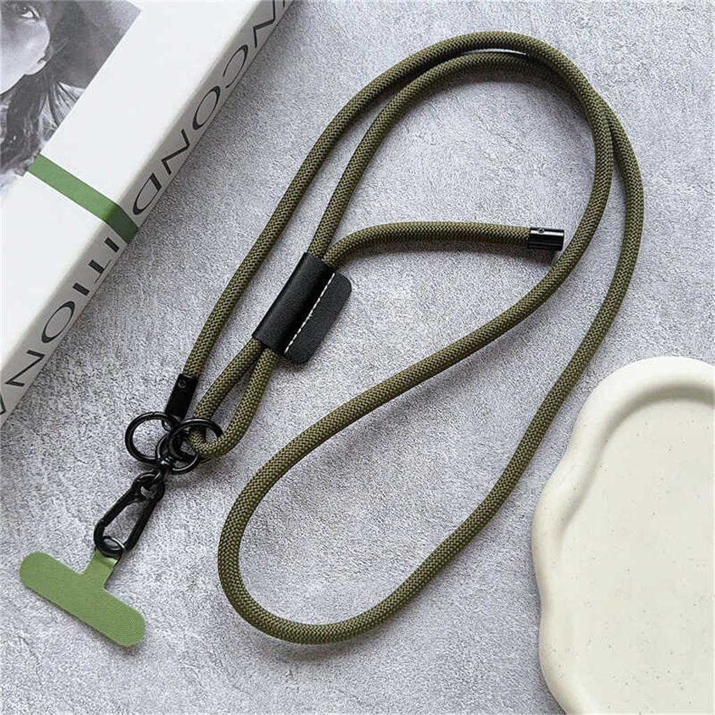 Süßes verstellbares Lanyard Crossbody Schultergurte Schlüsselanhänger Schlüsselring Geflochtenes Seil Mit Ersatz-Patch Zubehör