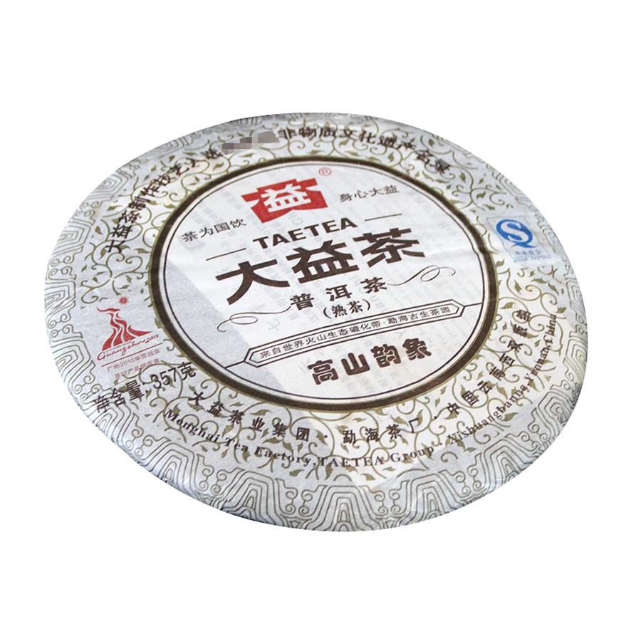 2010 TAETEA Gao Shan Yun Xiang Shu Puer Tea Batch 001 Dayi Mountain Rhyme Ripe Puer Tea 357g