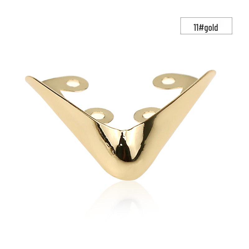 Women's Pointed Toe High Heel Protector - Leather Anti-Kick Decorative Cover with Metal Cap for Shoe Protection.