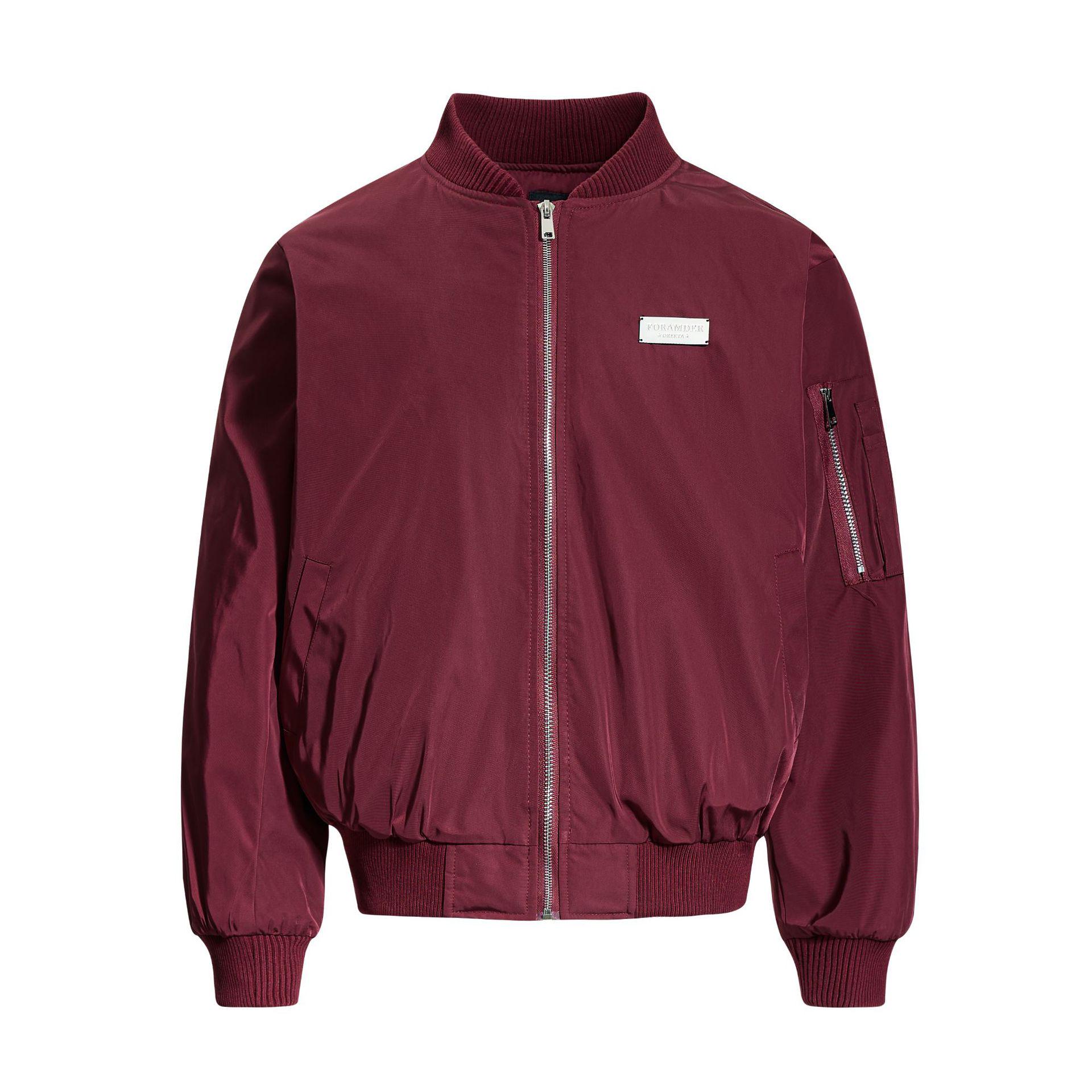 

OREETA Unisex Retro Embroidered Cotton-Padded Flight Jacket XXL