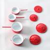 1/12 Miniature Pots Cooking Pot Set of 4 Dollhouse Kitchen Cookware Accessories