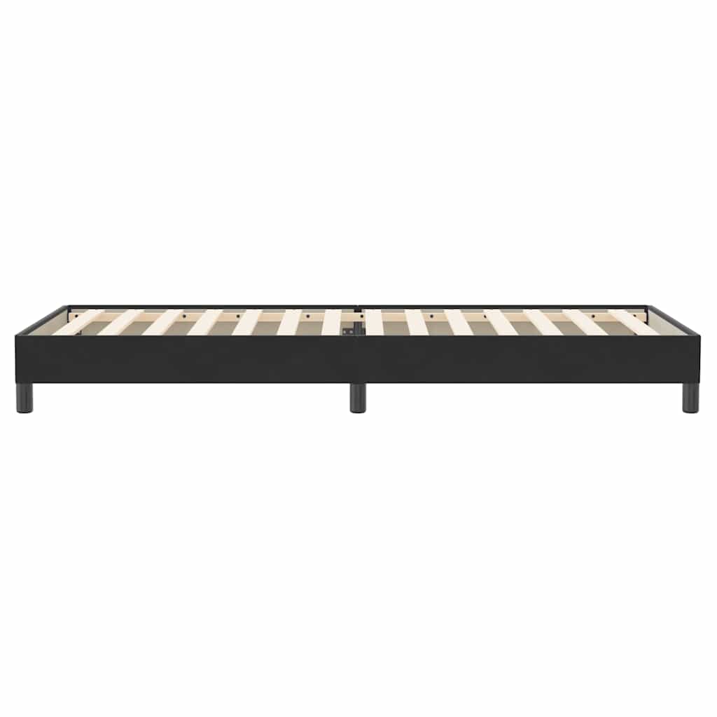 Łóżko Box Spring Bez Materaca Czarne 90X220 Cm Aksamit