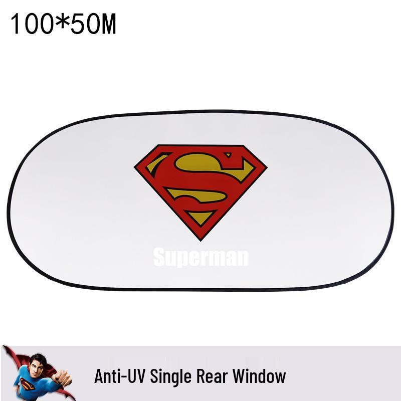 Captain America, Superman & Batman Cartoon Car Rear Sunshade Superman Rear Shade