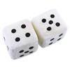 2 X Black Car Soft Spotty Furry Fluffy Hanging Mirror Dice