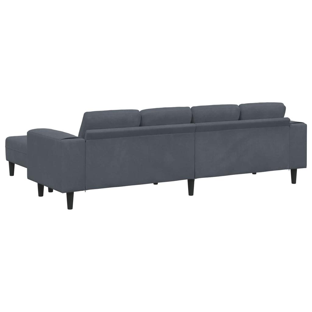 Living Room Sofa 3 pcs Dark Gray 250 x 188 x 76 cm