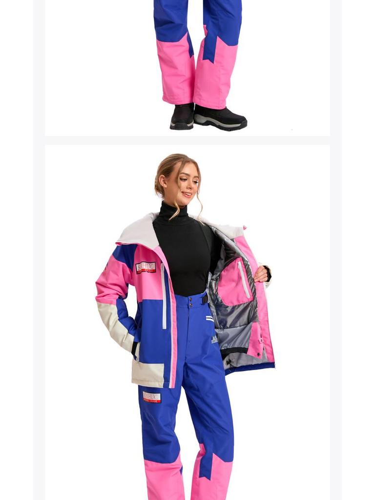 Unisex Ski Suit Set: Windproof Waterproof Warm Jacket & Pants for Single/Double Board