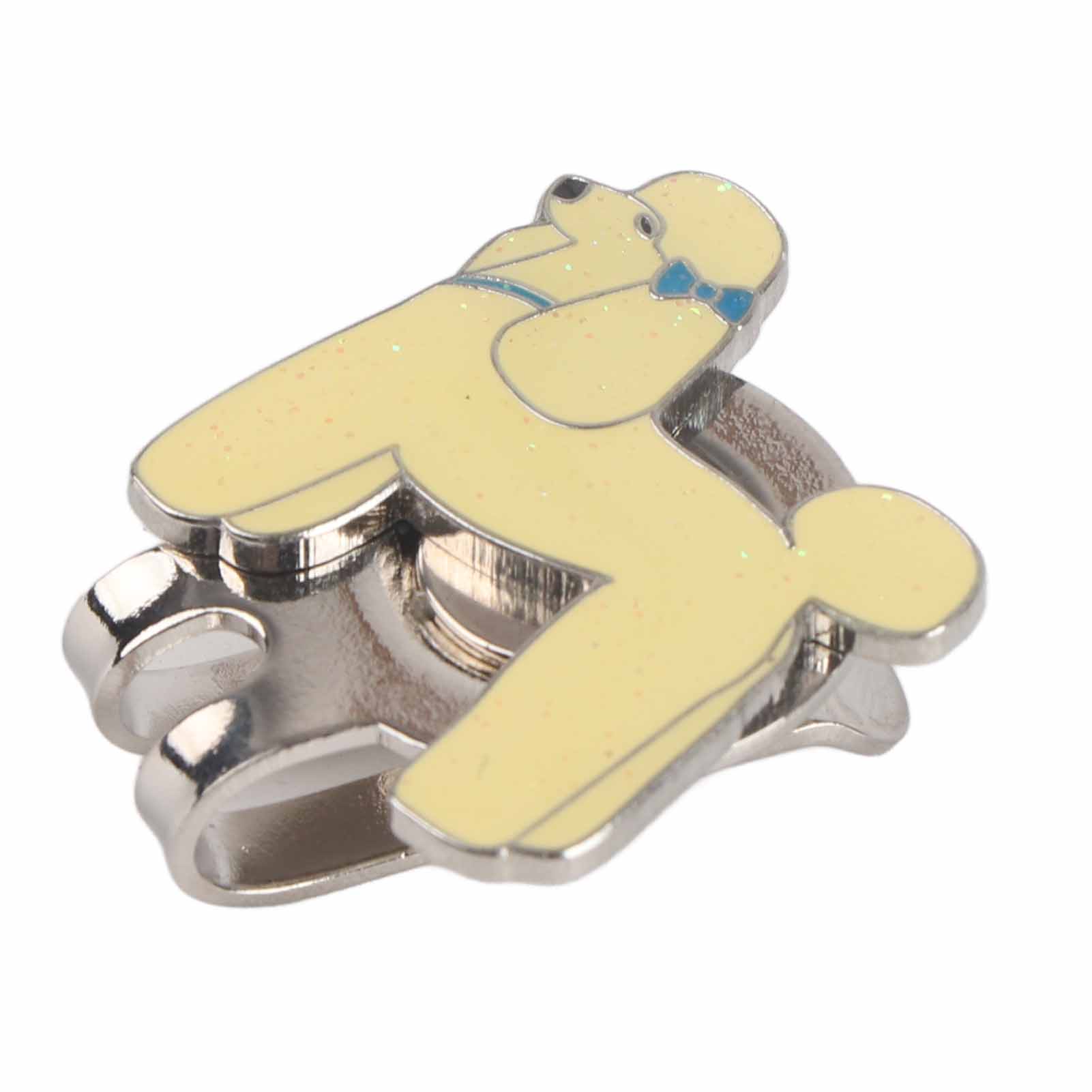 Clip de Chapeau de Golf en Acier Inoxydable Durable avec Accessoire Marqueur de Balle Magnétique White dog