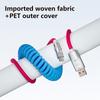 1.8M 120W Fast Charge USB Cable Quick Charge Type-C Lightning Spring Cable For USB To Type C