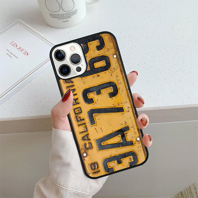 

PLATE LICENSE CALIFORNIA Phone Case For iPhone 17 Air 13 12 14 15 16 Cover For Apple Pro Max 6S Plus Coque iPhone 15