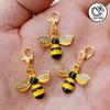 WTEMPO Shiny Bee Keychain for Handmade Keychains Bee Theme Charms for DIY Craft Making Cute Car Pendants Bag Backpack Ornaments Festive Decorations