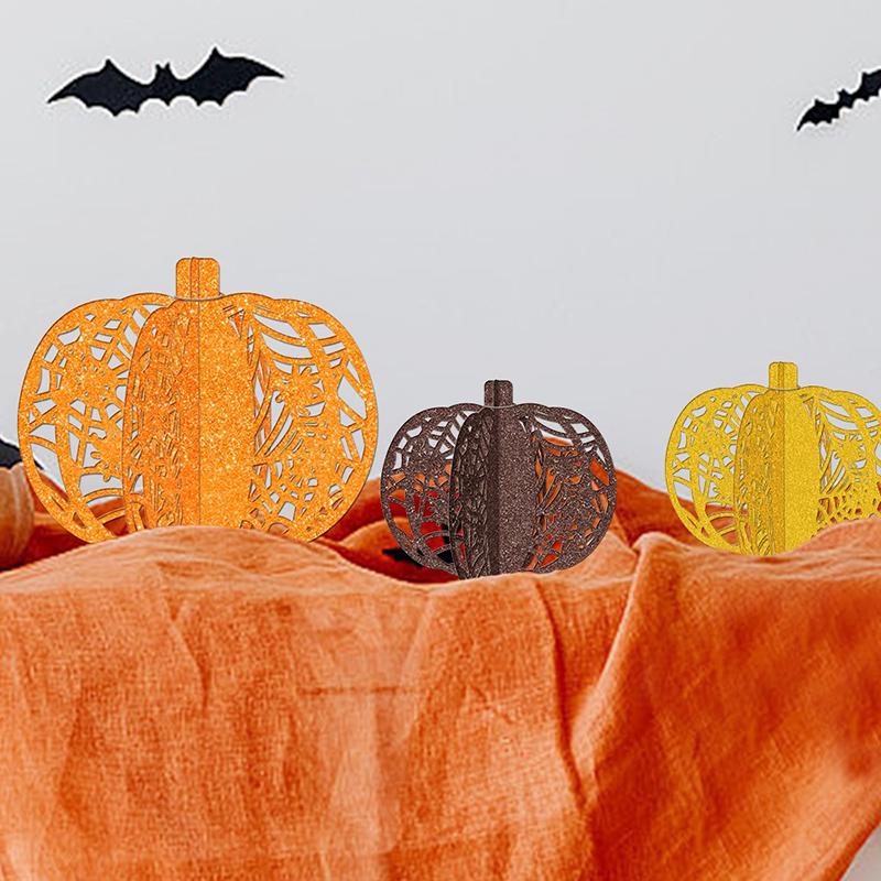 

3 шт. Хэллоуинская бумажные тыквы настольные украшения Trick Or Treat упаковка сувениры праздничная вечеринка Хэллоуин вечеринка украшения оранжевый