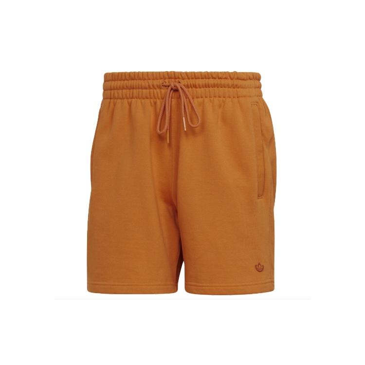 Men s adidas originals C Short Ft Solid Color Lacing Sports Shorts Dark Orange HF6364 XL