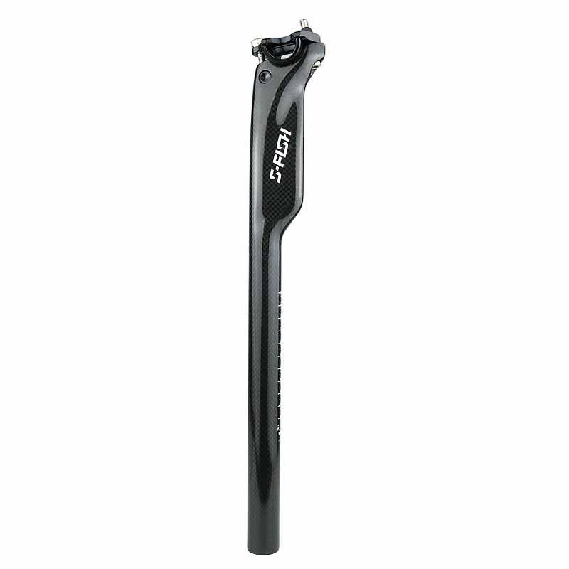 Carbon Fiber Aero Bicycle Seatpost With 20 Rearward Offset 3K Weave Mountain Road Bikes