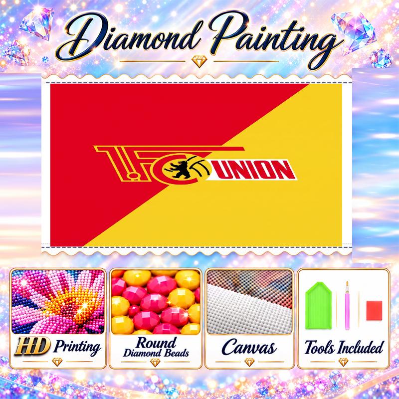 Union Berlin FC Diamond Painting Kit 5D Full Drill DIY Diamond Mosaic Wall Art Home Decor