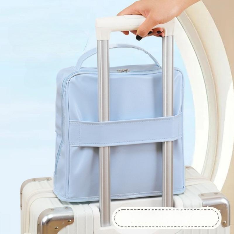 Makeup Bag Large Capacity High Quality Women's Makeup Case Portable Outdoor Partition Toiletries Bag Travel Bag Makeup Storage Bag With Mirror