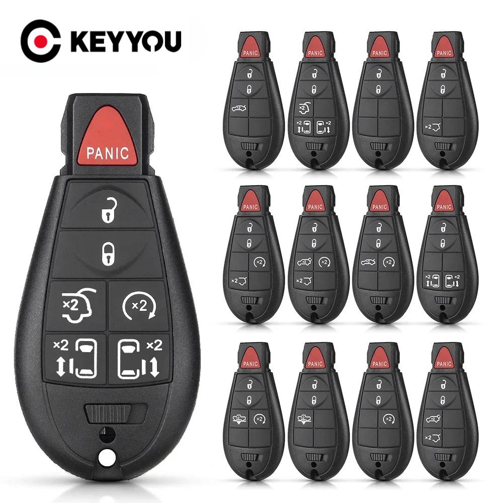3/4/5/6 Buttons For Chrysler 300C For Jeep Commende For Dodge Durango Ram Grand Caravan Cherokee Replace Key Shell Case