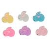 60pcs Luminous Resin Bunny Ornament Decoration Glow In Dark Resin Bunny Figure for Birthday Party