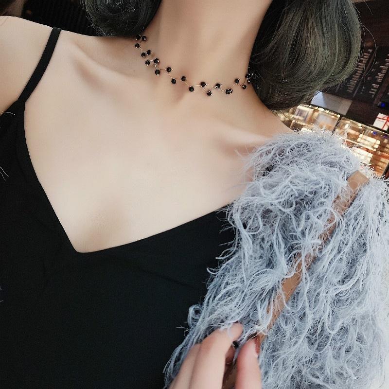 Short Simple Simulated Pearl Clavicle Chain Female Creative Sweet Student Neck Jewelry Necklace