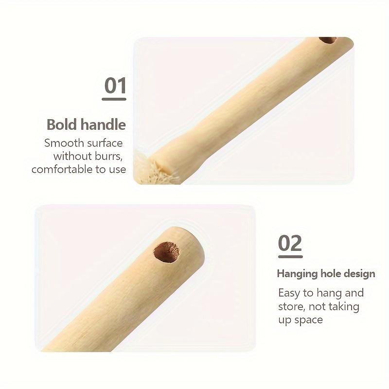 1pc Long Handle Toe Cleaner Brush, Reusable Cleaning Tool Easy-Grip with Hanging Hole Design