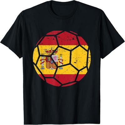 Spanish Fans Spain Flag World Soccer Jersey Football T-Shirt