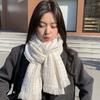 New Autumn and Winter Imitation Cashmere Tassel Scarf Winter Korean Version High End Small Fragrance Elegant and Versatile Knitted Scarf