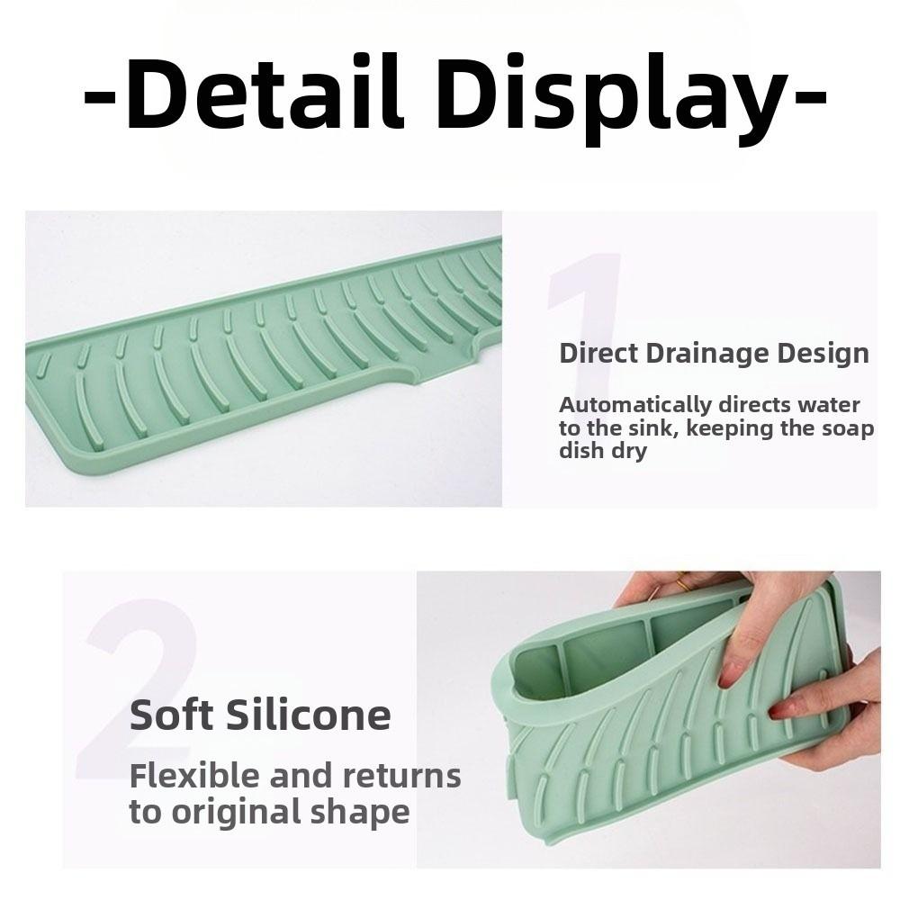 Super Absorbent Silicone Faucet Mat Moisture-proof Diatomite Stone Sink Tray  Kitchen Sink