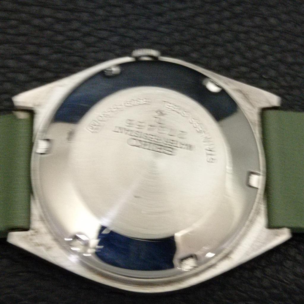 Seiko 5 AUTOMATIC VINTAGE JAPAN MENS GREEN COLOR DIAL WATCH A701561-5 R206b-a701561