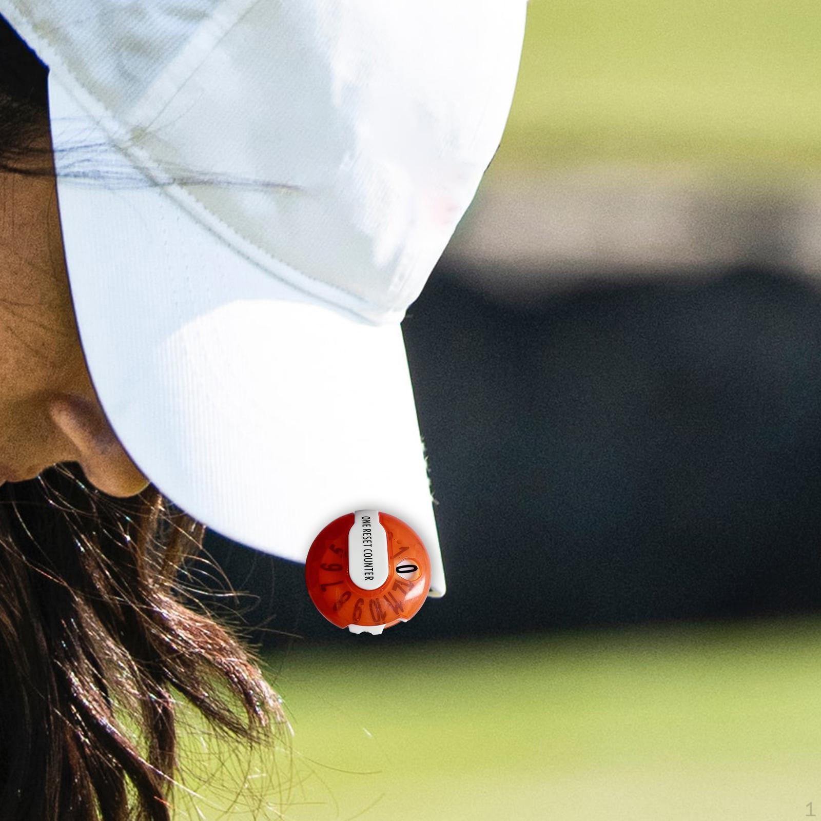 

Счетчик очков для гольфа Solid Clip on Mini Stroke для женщин Outdoor Scorekeeper прозрачный красный