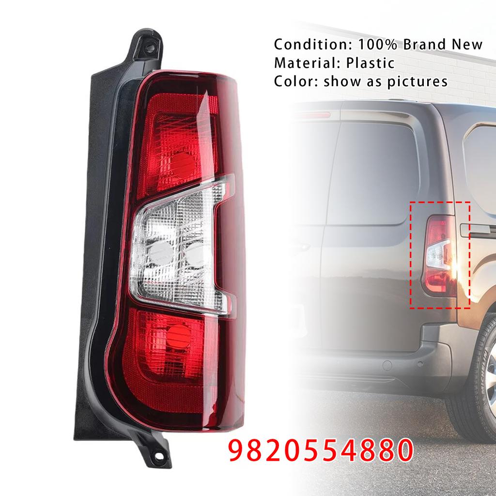 Right Side Rear Tail Light Back Lamp 9820554880 For Peugeot Partner 2018-2024